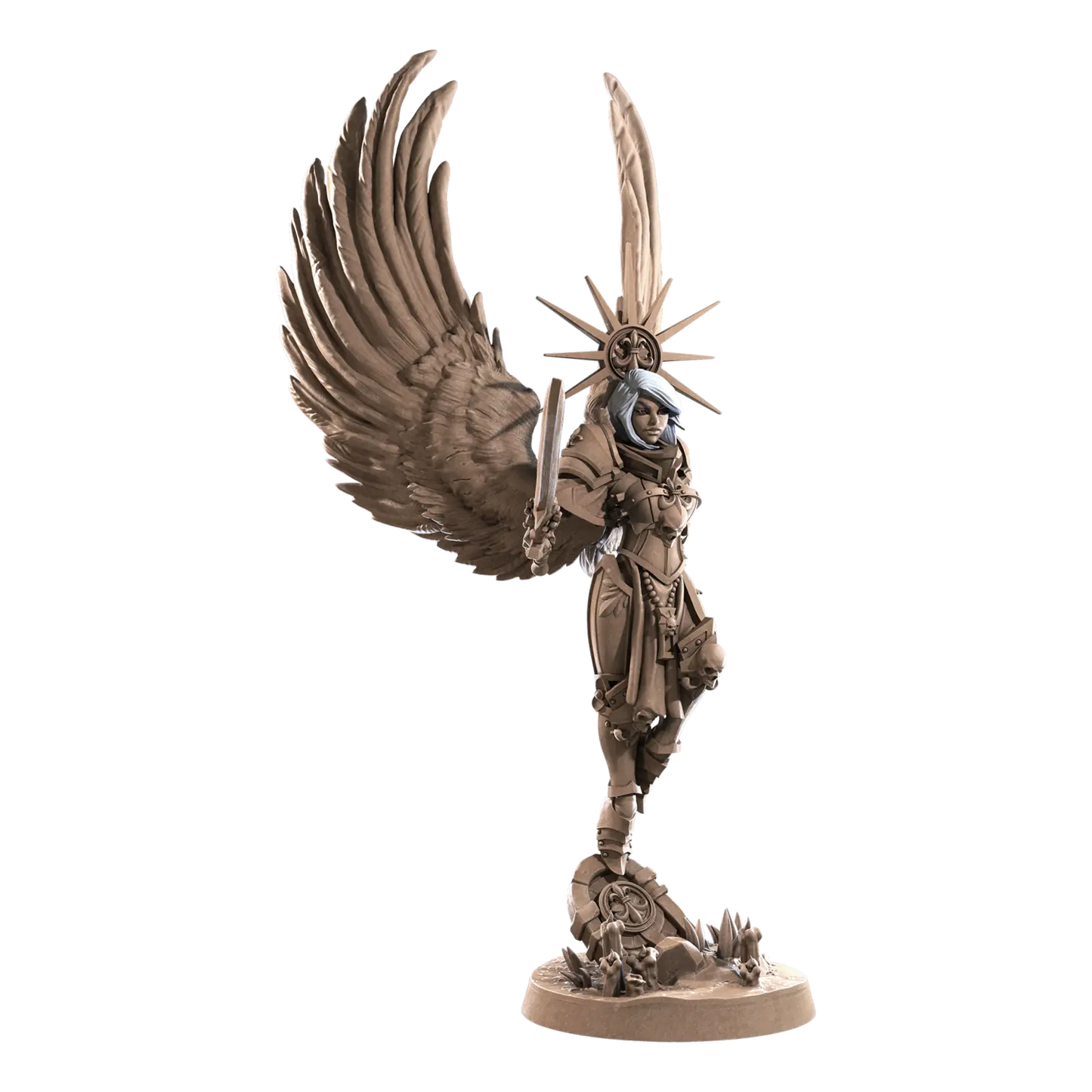 DnD Angel - Battle Sisters - Fighter - Human - Miniature - Paladin Evangeline 01 Angel - Battle Sisters - Fighter - Human - Miniature - Paladin sold by DoubleHitShop