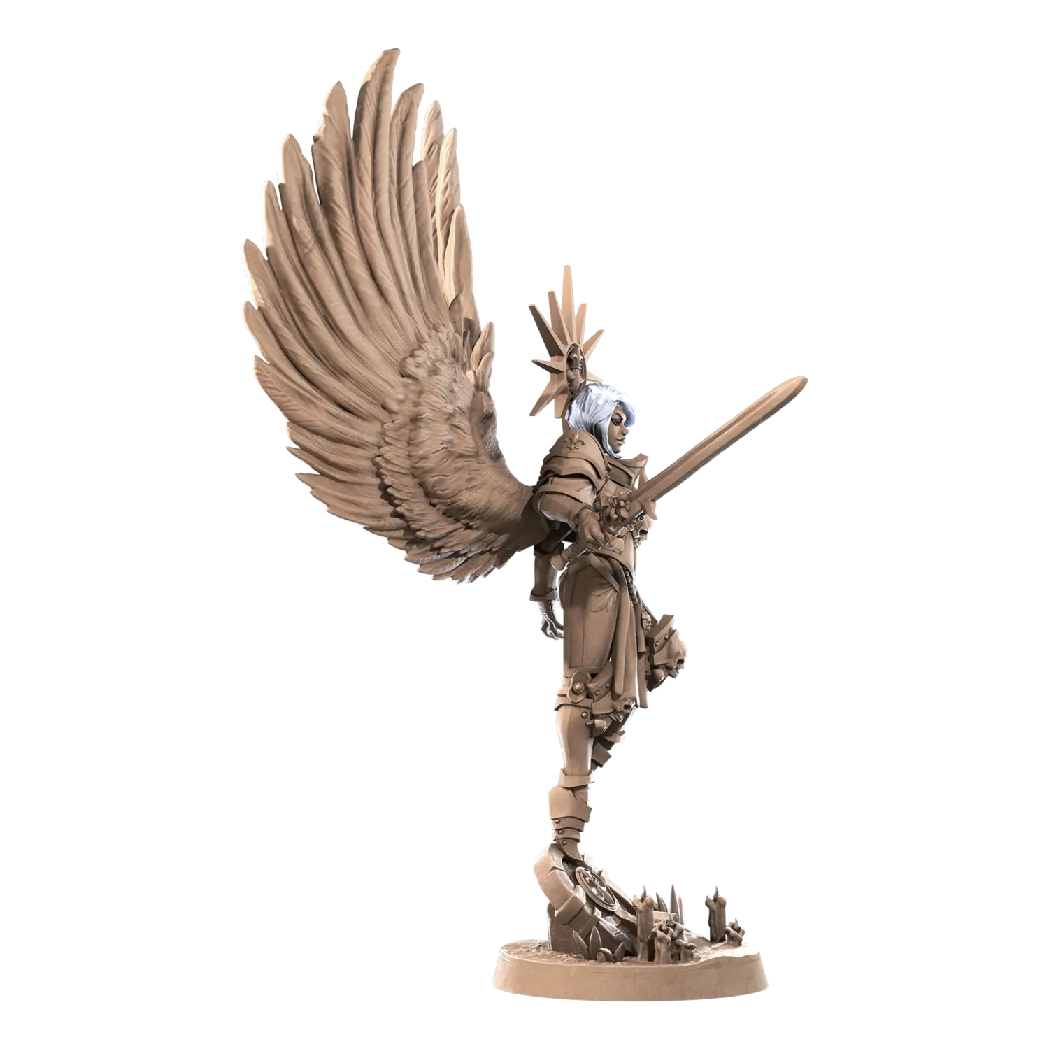 DnD Angel - Battle Sisters - Fighter - Human - Miniature - Paladin Evangeline 01 Angel - Battle Sisters - Fighter - Human - Miniature - Paladin sold by DoubleHitShop