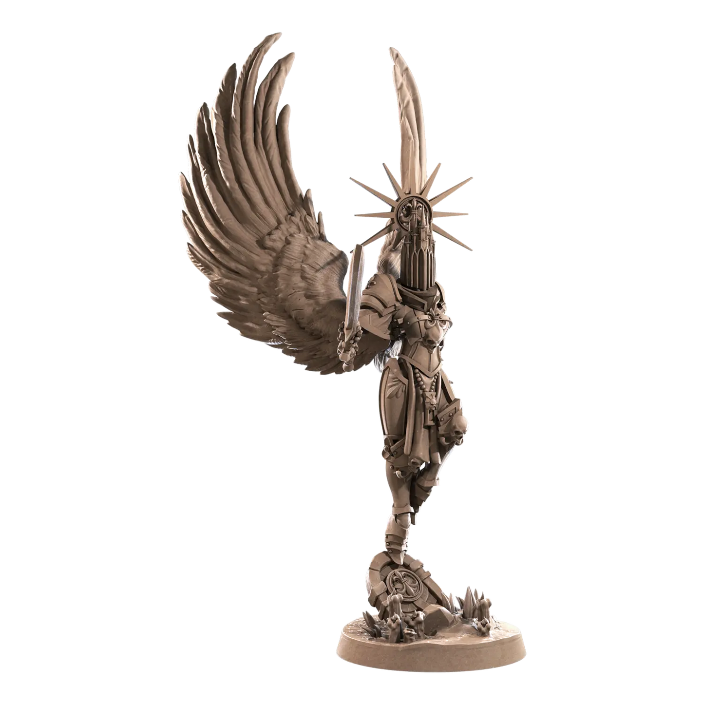 DnD Angel - Battle Sisters - Fighter - Human - Miniature - Paladin Evangeline 03 Angel - Battle Sisters - Fighter - Human - Miniature - Paladin sold by DoubleHitShop