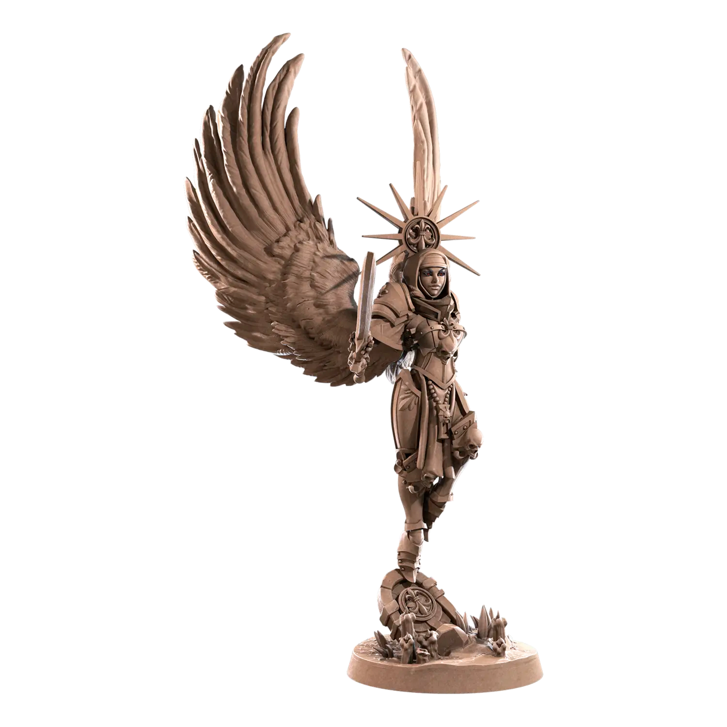 DnD Angel - Battle Sisters - Fighter - Human - Miniature - Paladin Evangeline 02 Angel - Battle Sisters - Fighter - Human - Miniature - Paladin sold by DoubleHitShop