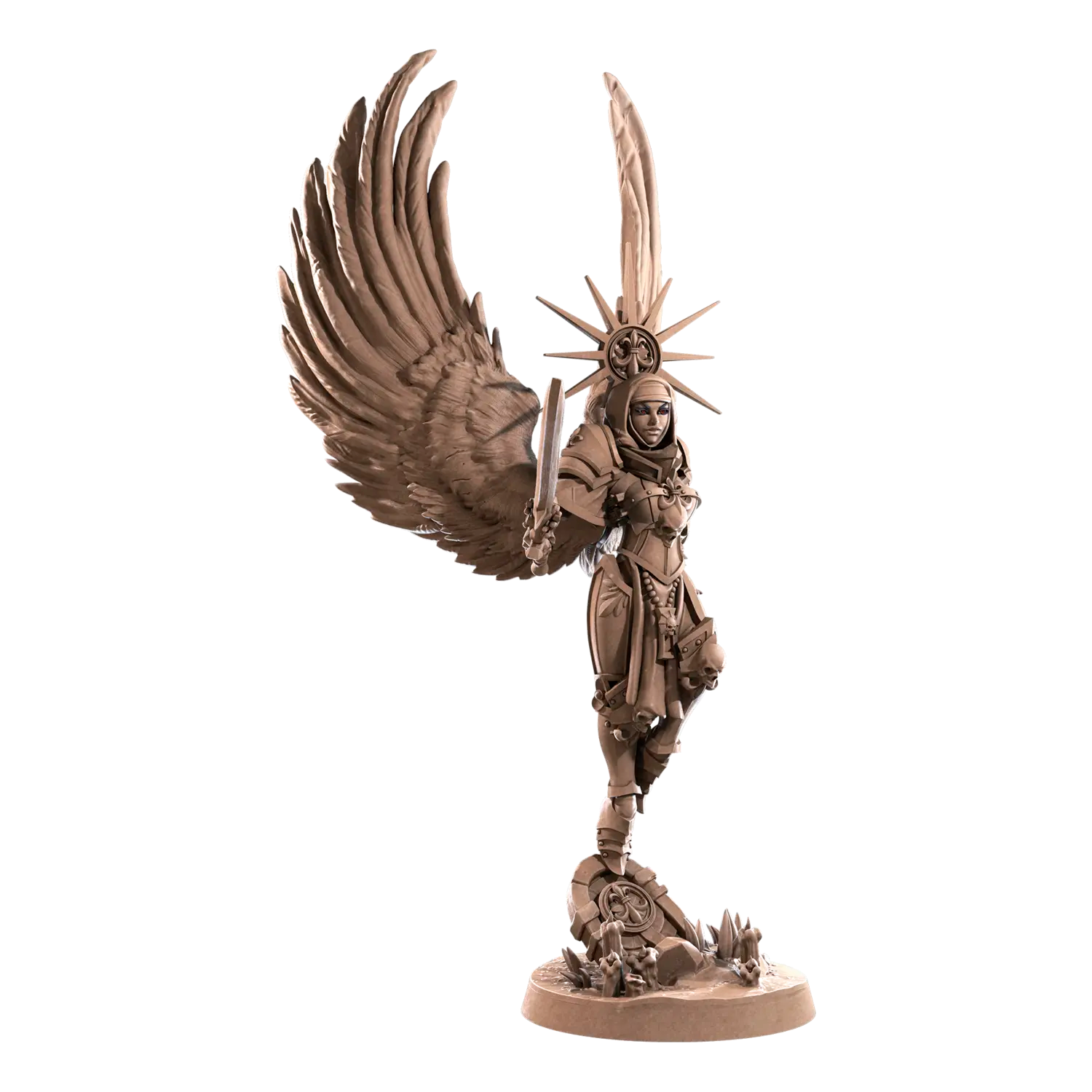 DnD Angel - Battle Sisters - Fighter - Human - Miniature - Paladin Evangeline 02 Angel - Battle Sisters - Fighter - Human - Miniature - Paladin sold by DoubleHitShop