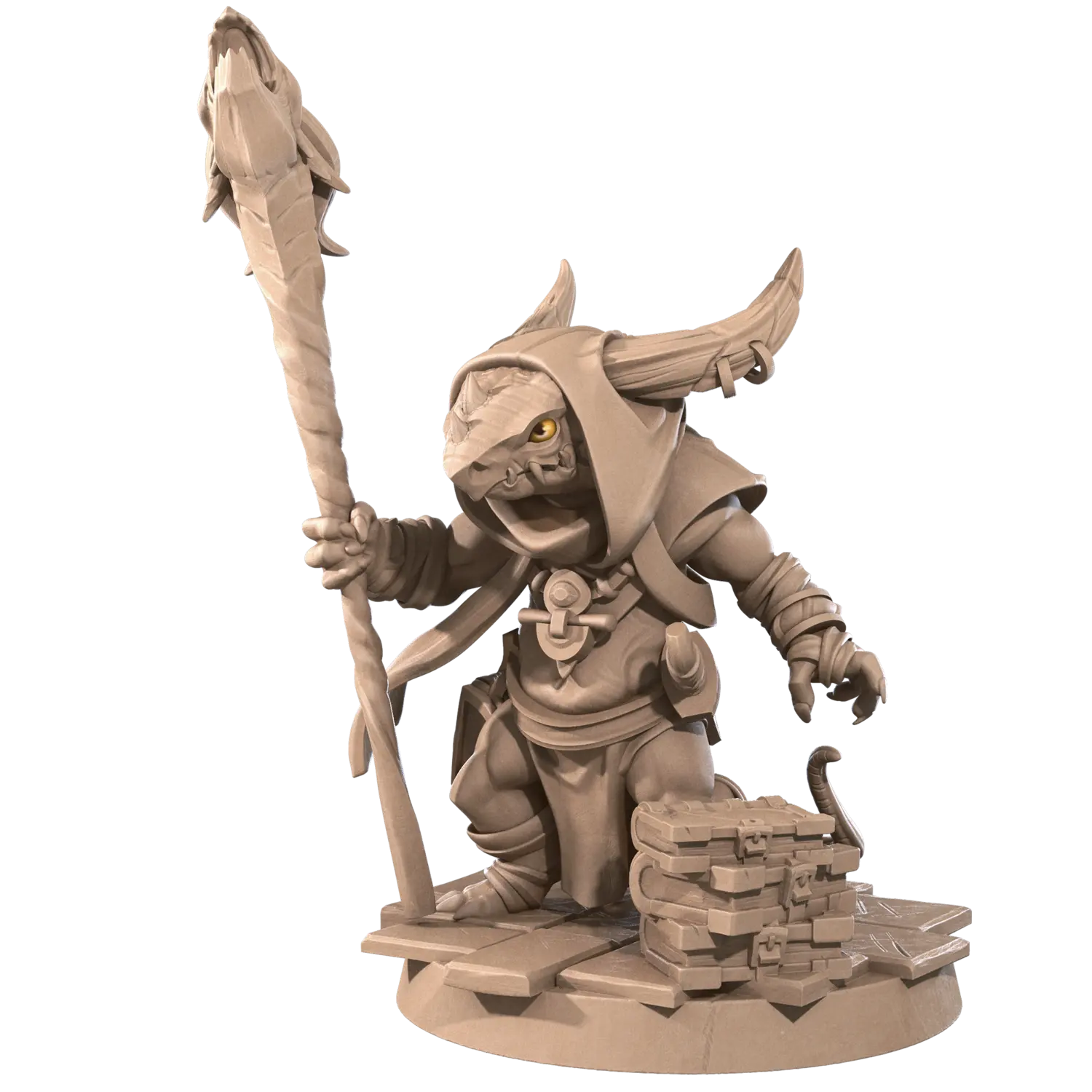 DnD Druid - Kobold - Miniature - Monsters - Priest - Sorcerer - Wizard Gnarl  Druid - Kobold - Miniature - Monsters - Priest - Sorcerer - Wizard sold by DoubleHitShop