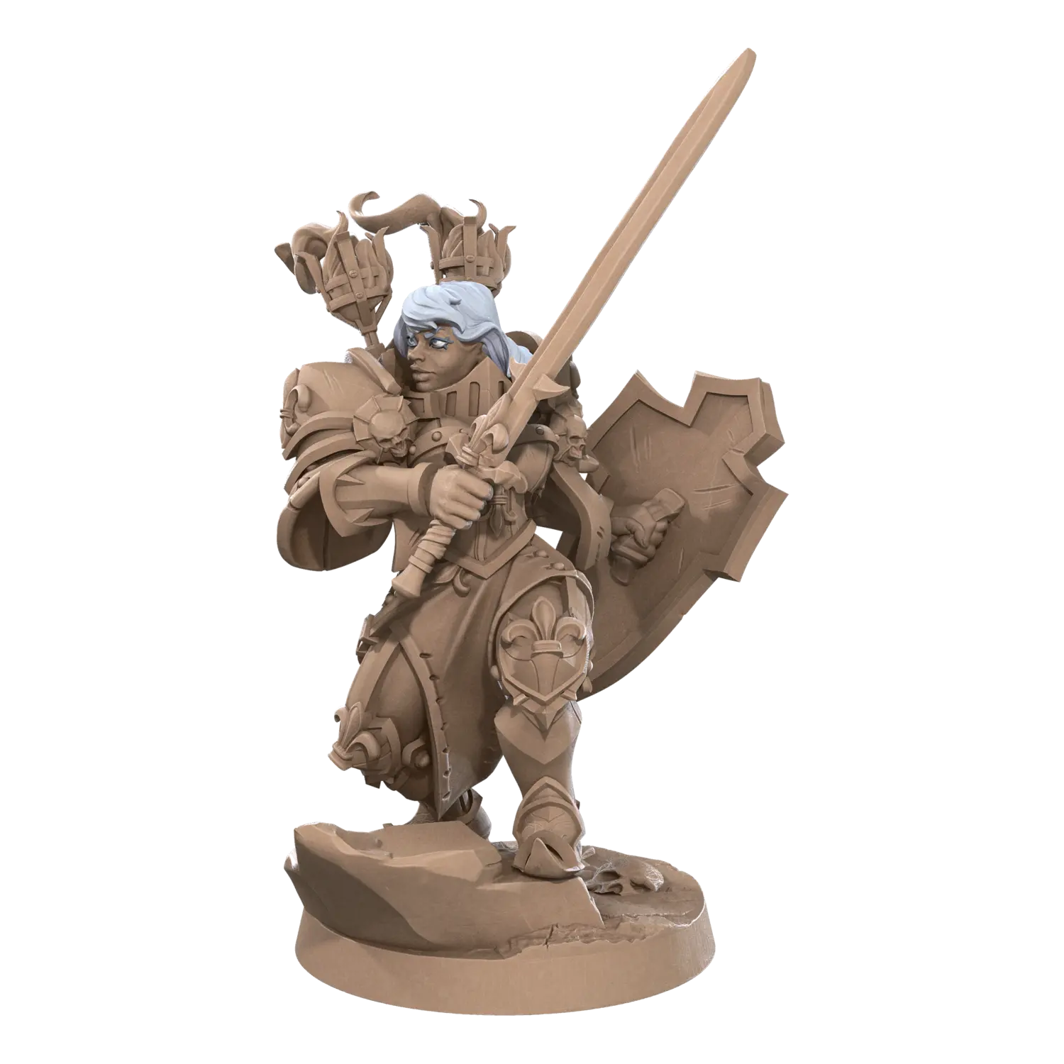DnD Battle Sisters - Fighter - Human - Miniature - Paladin Cassandra 04 Battle Sisters - Fighter - Human - Miniature - Paladin sold by DoubleHitShop