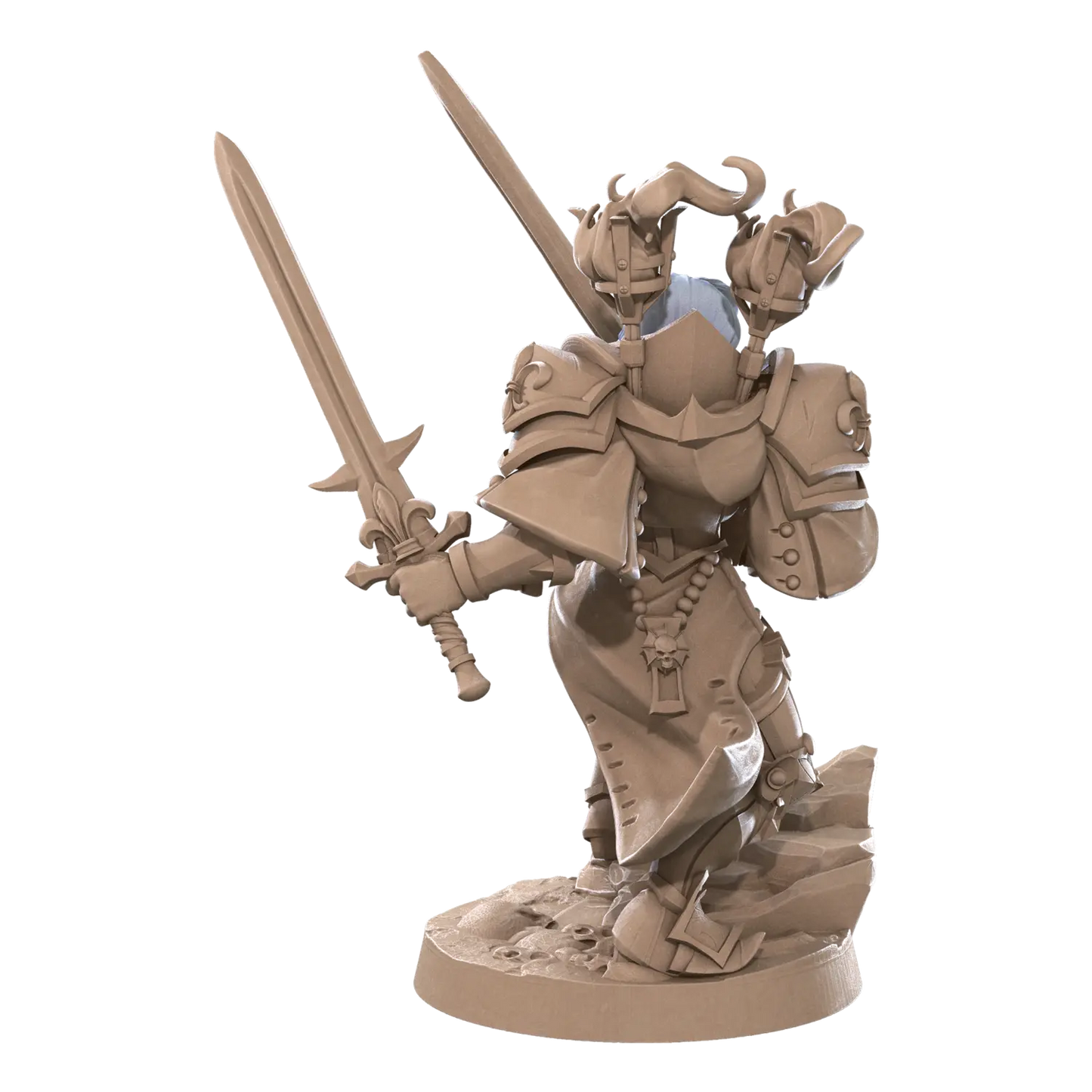 DnD Battle Sisters - Fighter - Human - Miniature - Paladin Cassandra 01 Battle Sisters - Fighter - Human - Miniature - Paladin sold by DoubleHitShop