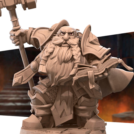 DnD Druid - Dwarf - Fighter - Miniature - Paladin - Priest - Sorcerer Dwarf High Priest  Druid - Dwarf - Fighter - Miniature - Paladin - Priest - Sorcerer sold by DoubleHitShop