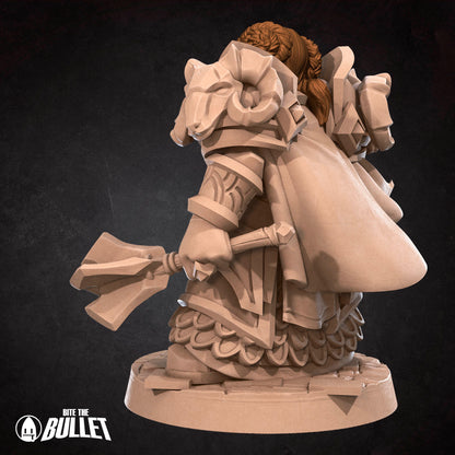 DnD Dwarf - Fighter - Miniature - Paladin - Priest Dwarf Priestess  Dwarf - Fighter - Miniature - Paladin - Priest sold by DoubleHitShop