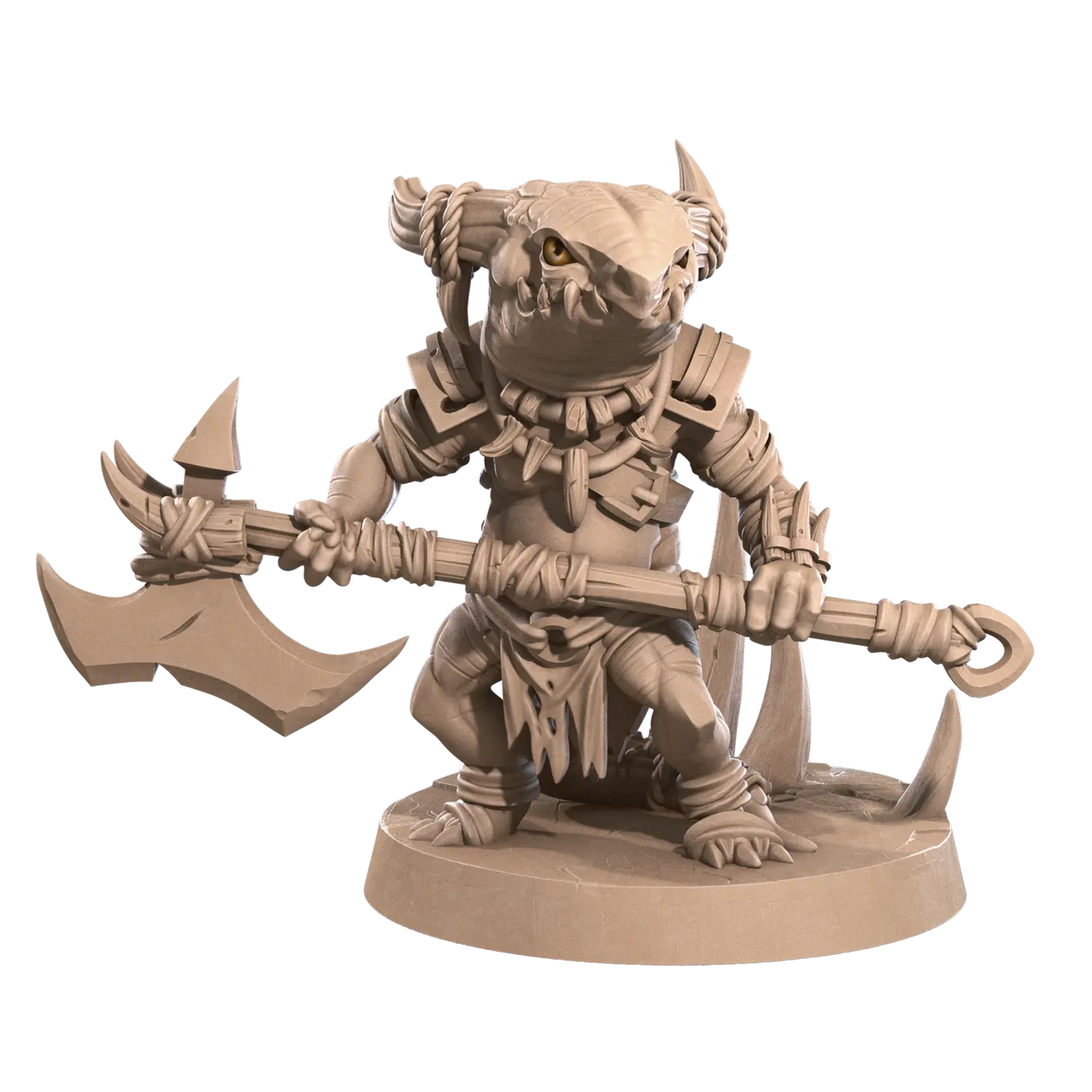 DnD Barbarian - Fighter - Kobold - Miniature - Monsters Vex  Barbarian - Fighter - Kobold - Miniature - Monsters sold by DoubleHitShop