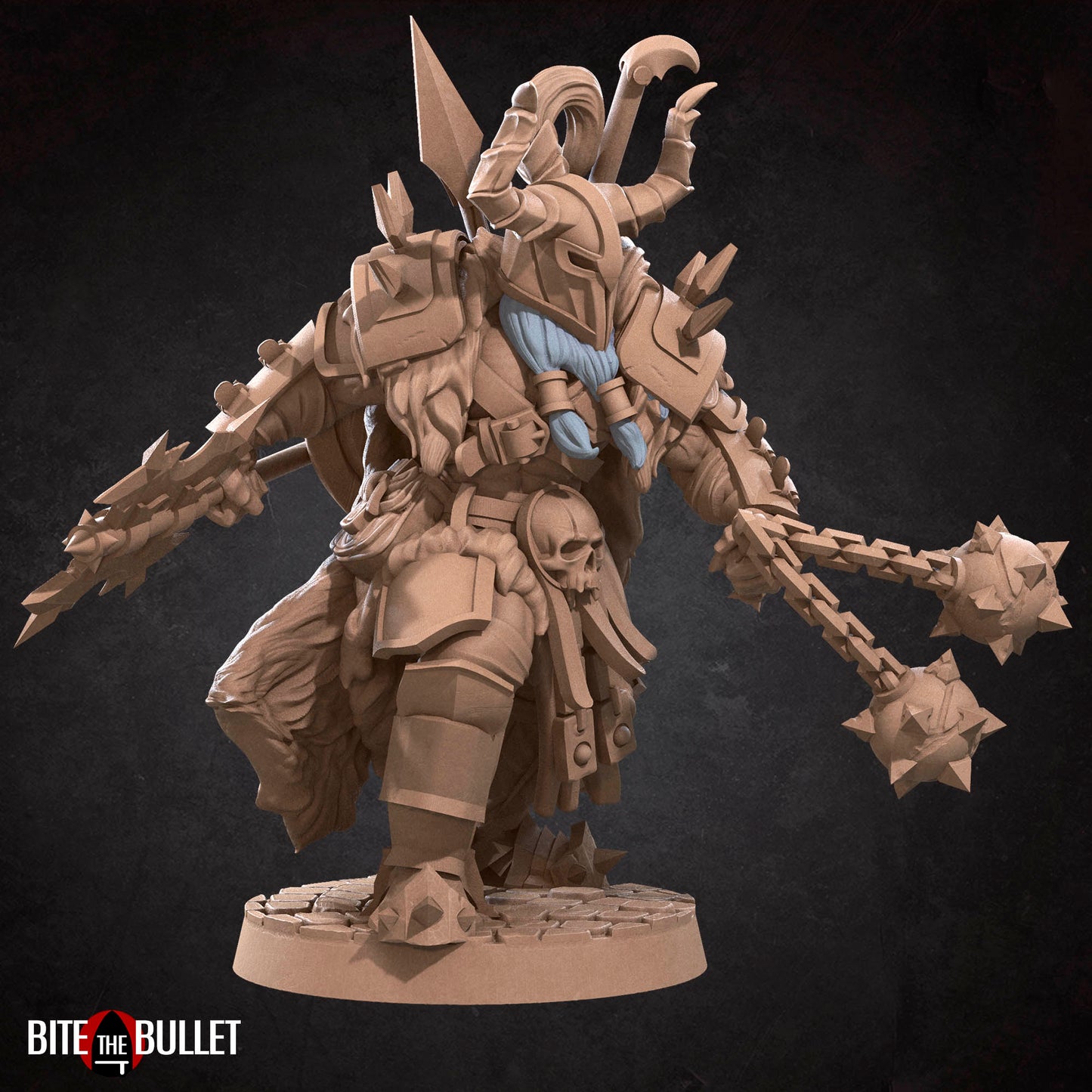 Miniature Barbarian Fighter Human Miniature Grommash by Double Hit Shop