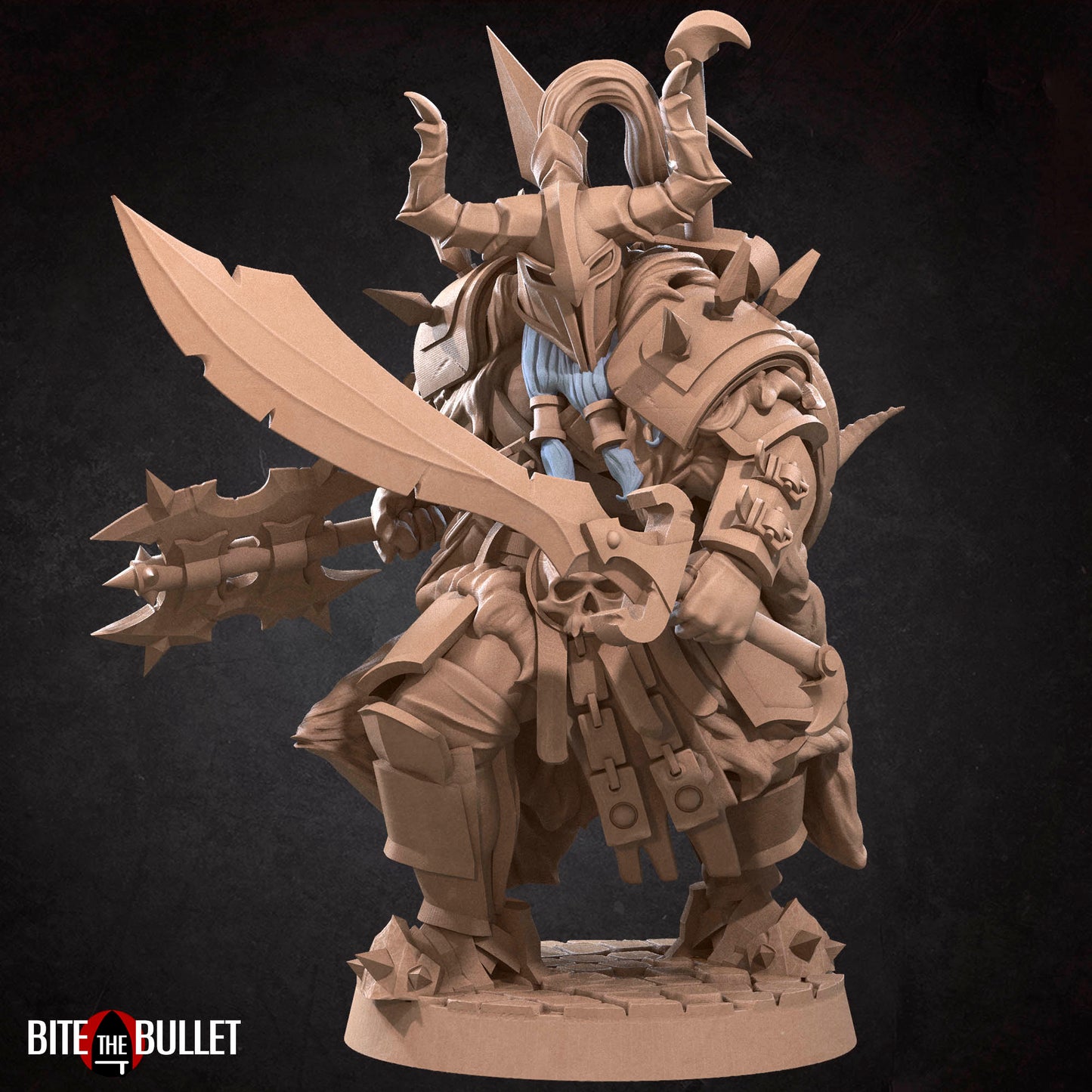 Miniature Barbarian Fighter Human Miniature Grommash B by Double Hit Shop