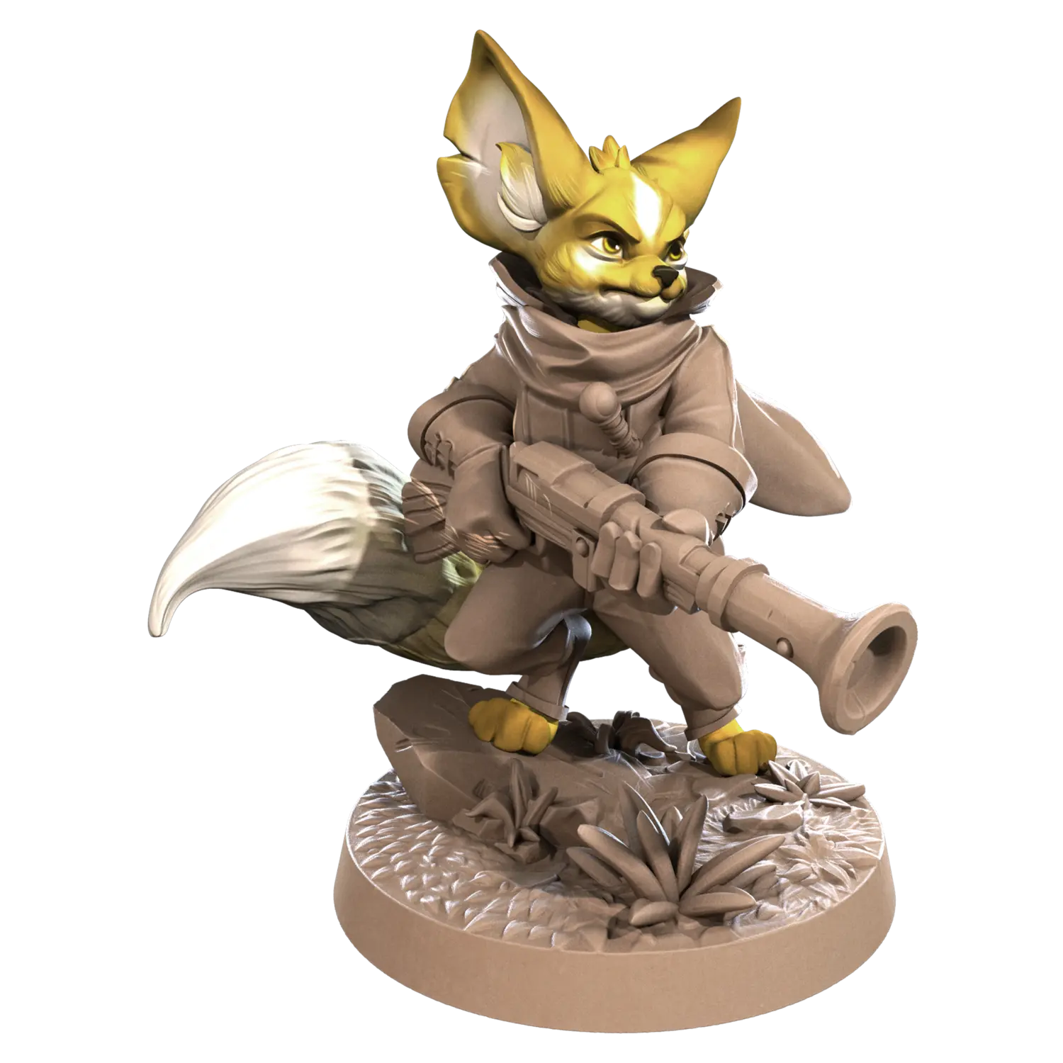 DnD Artificer - Foxfolks - Miniature - Ranger Finnegan  Artificer - Foxfolks - Miniature - Ranger sold by DoubleHitShop