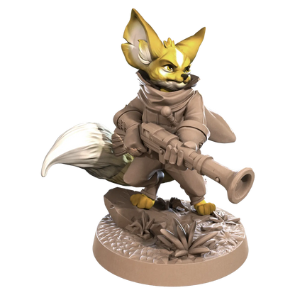 DnD Artificer - Foxfolks - Miniature - Ranger Finnegan  Artificer - Foxfolks - Miniature - Ranger sold by DoubleHitShop