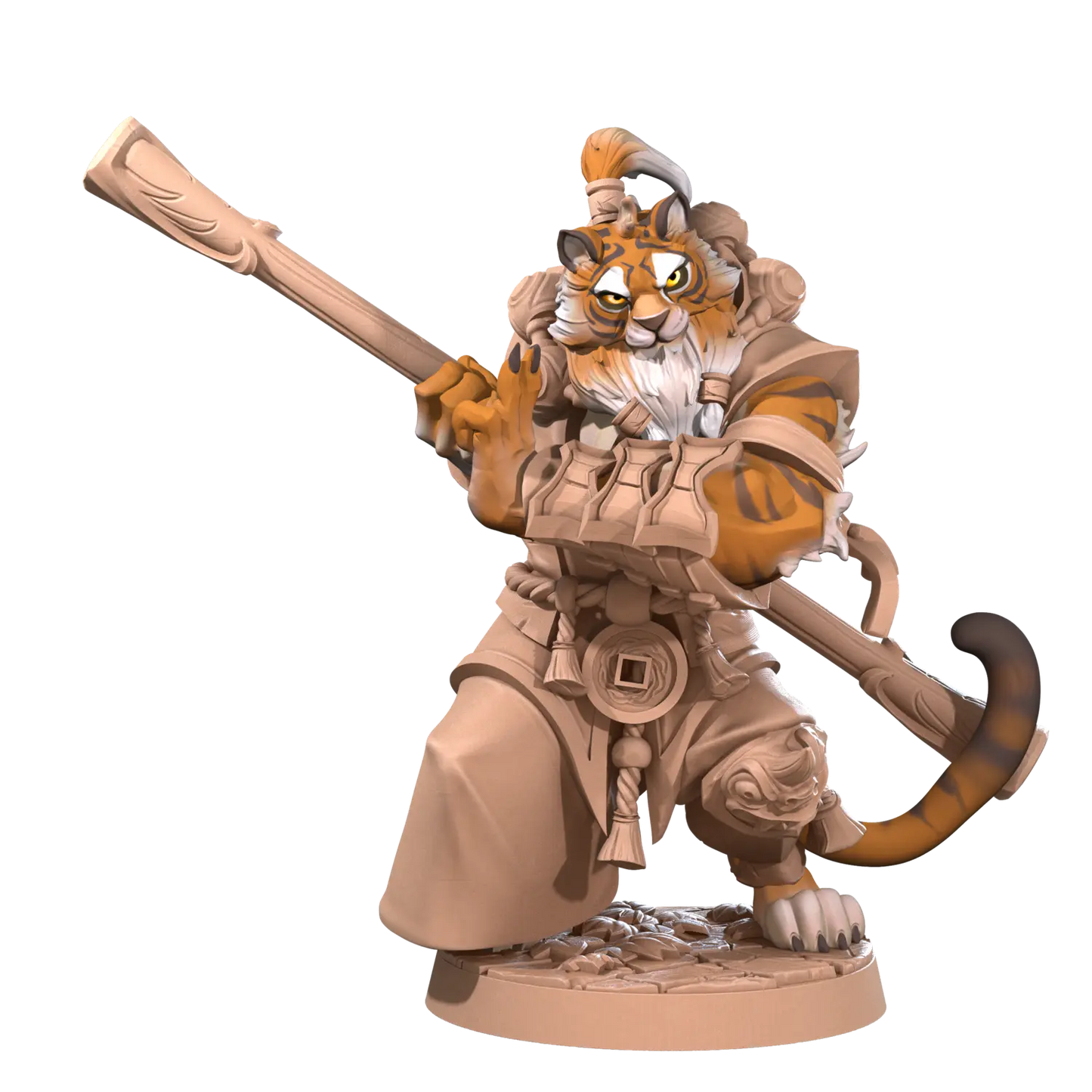 DnD Miniature - Monk - Tabaxi Ajax 02 Miniature - Monk - Tabaxi sold by DoubleHitShop