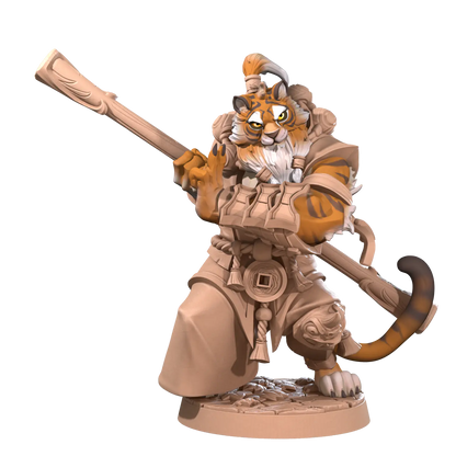 DnD Miniature - Monk - Tabaxi Ajax 02 Miniature - Monk - Tabaxi sold by DoubleHitShop