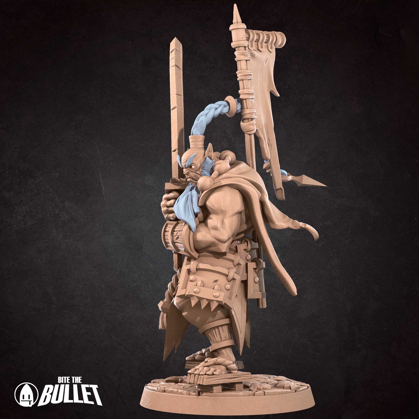 DnD Barbarian - Fighter - Miniature - Orc - Paladin Thrakka  Barbarian - Fighter - Miniature - Orc - Paladin sold by DoubleHitShop