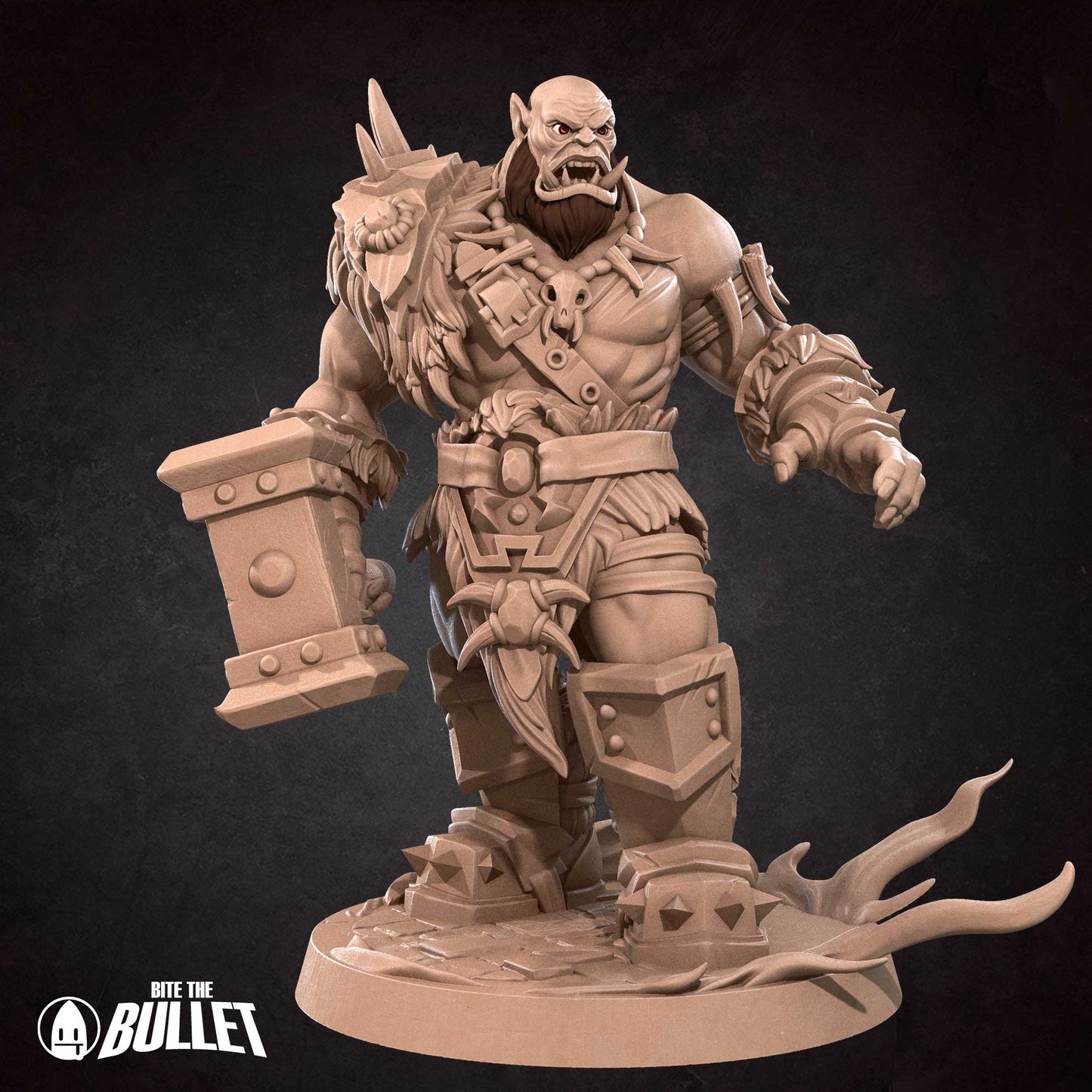 DnD Barbarian - Fighter - Miniature - Orc - Paladin Durgash  Barbarian - Fighter - Miniature - Orc - Paladin sold by DoubleHitShop