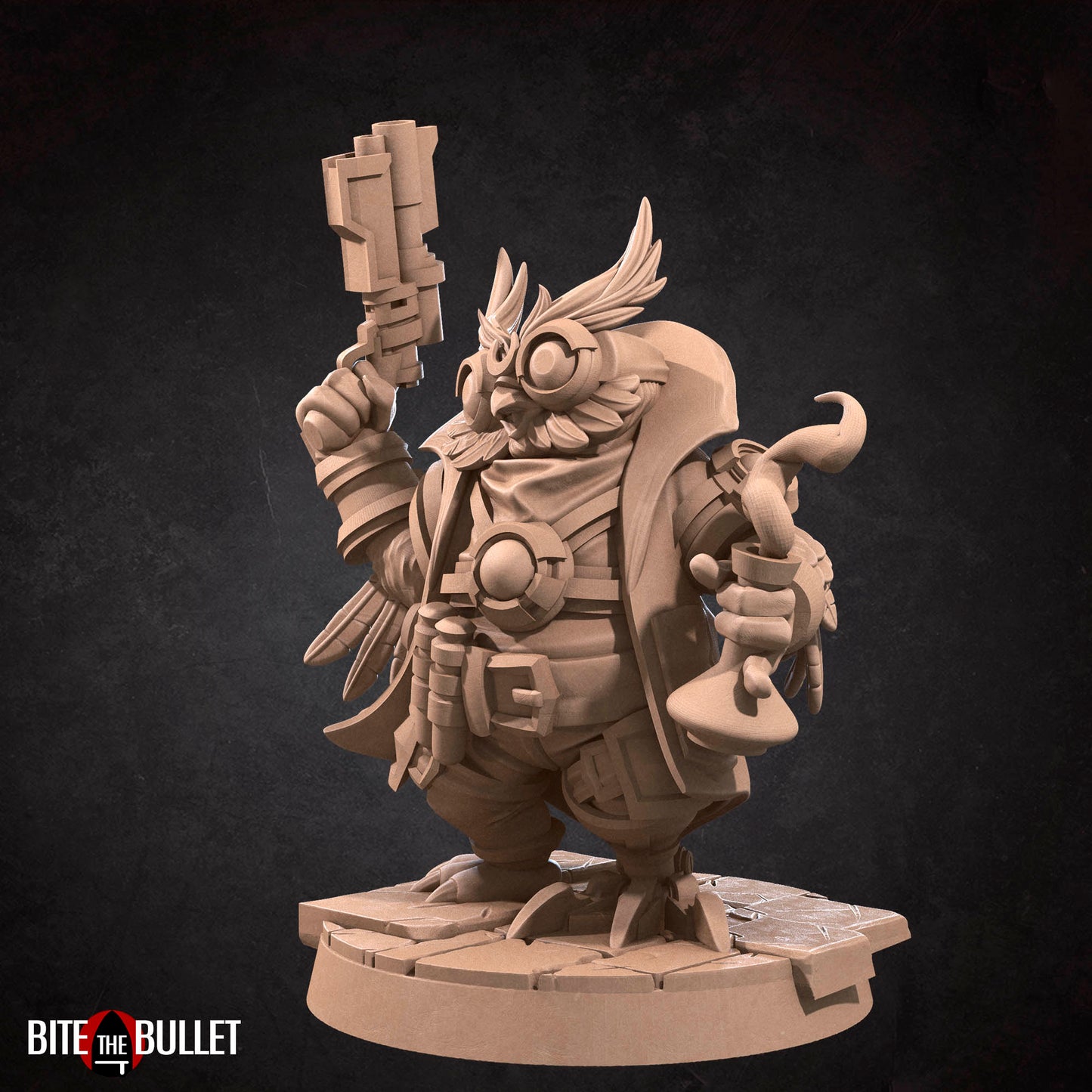 Miniature Miniature Owlfolk Ranger Orrin Gearbeak by Double Hit Shop