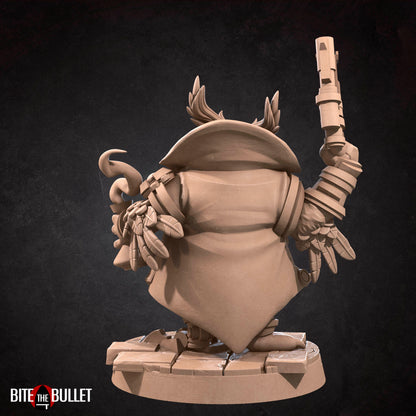 Miniature Miniature Owlfolk Ranger Orrin Gearbeak by Double Hit Shop