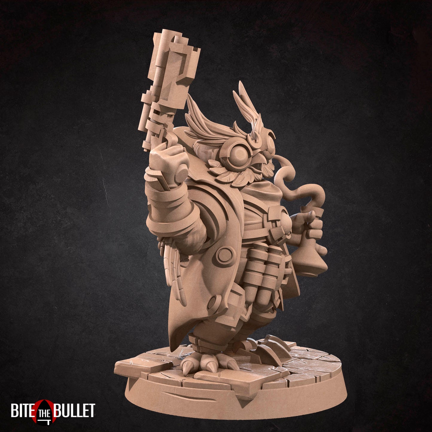 Miniature Miniature Owlfolk Ranger Orrin Gearbeak by Double Hit Shop