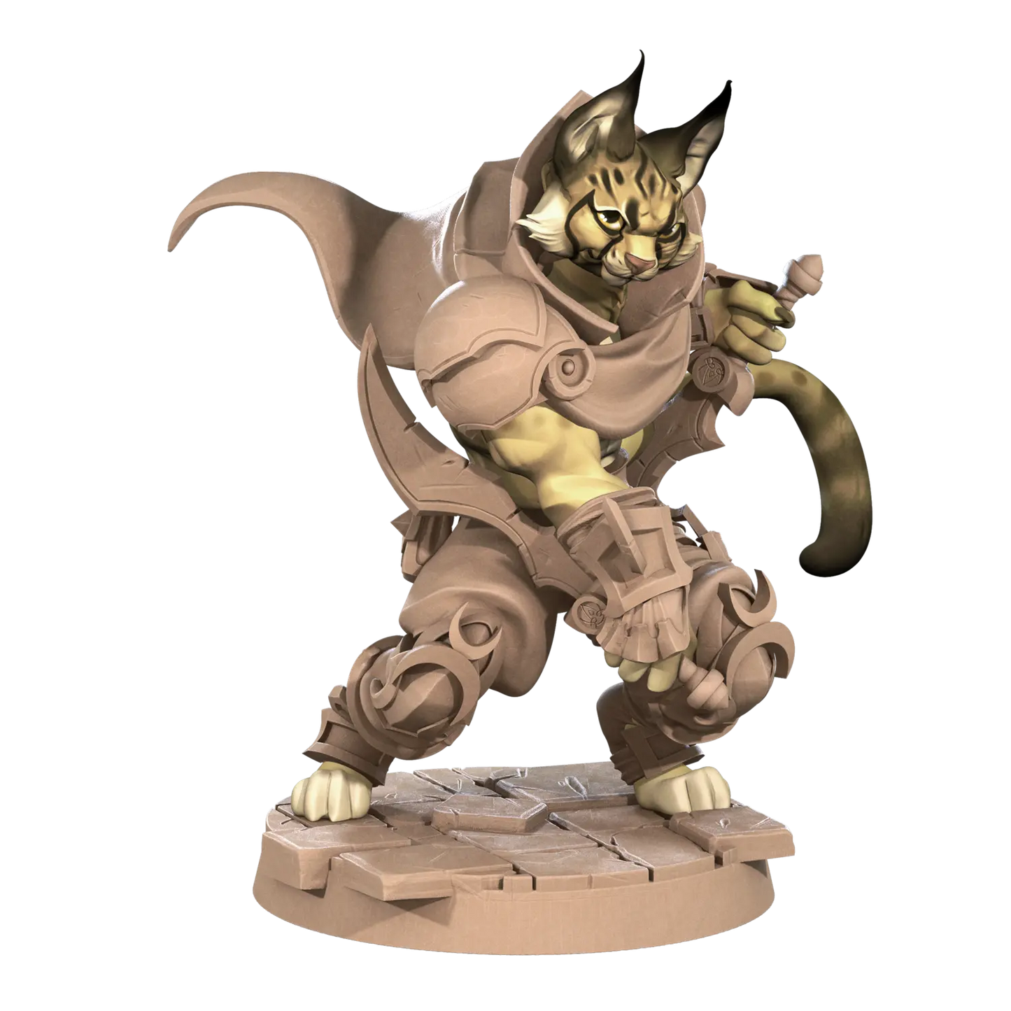 DnD Fighter - Miniature - Monk - Ranger - Rogue - Tabaxi Orion  Fighter - Miniature - Monk - Ranger - Rogue - Tabaxi sold by DoubleHitShop