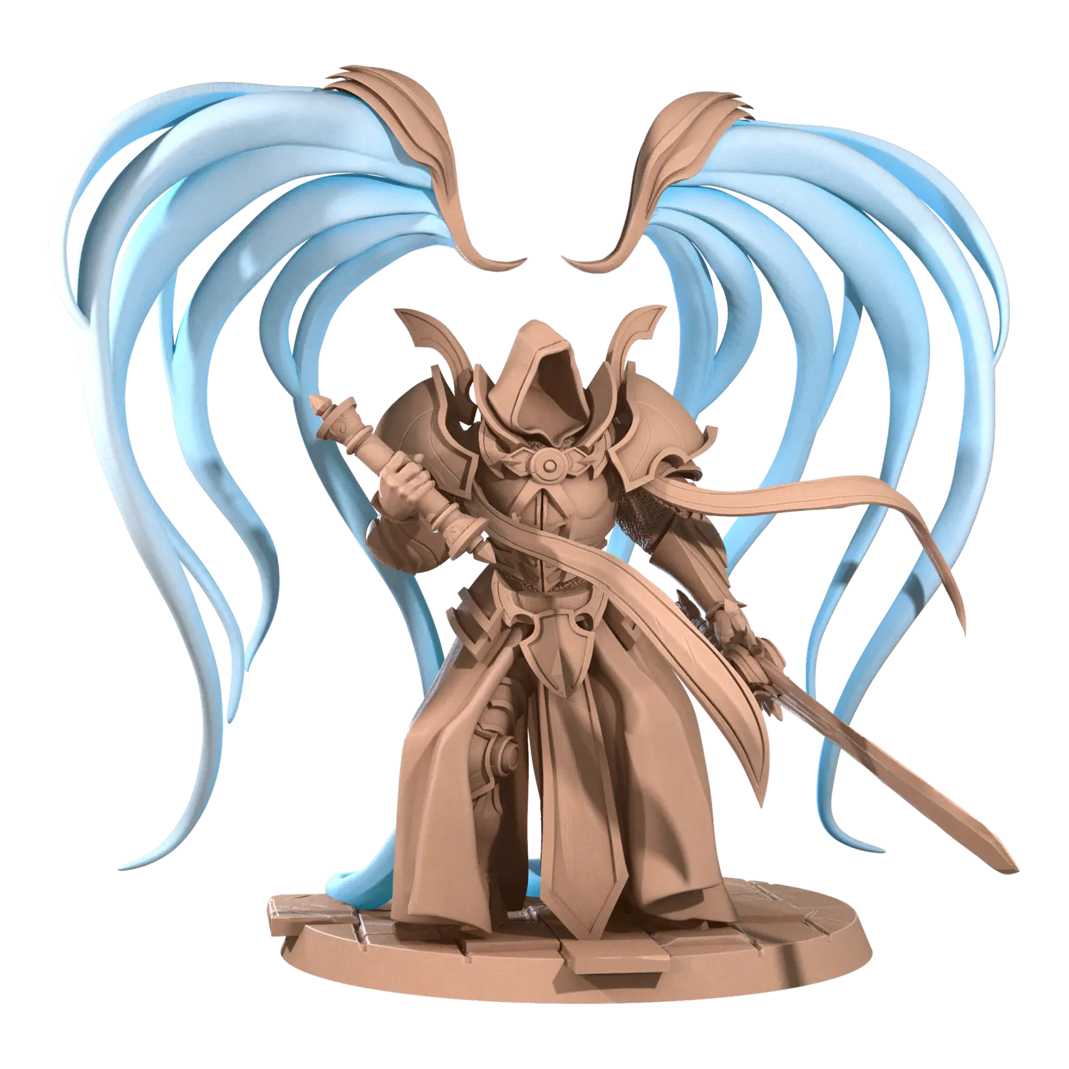 DnD Angel - Fighter - Miniature - Paladin - Priest - Serapfims Gabriel, Seraphim of Fate  Angel - Fighter - Miniature - Paladin - Priest - Serapfims sold by DoubleHitShop