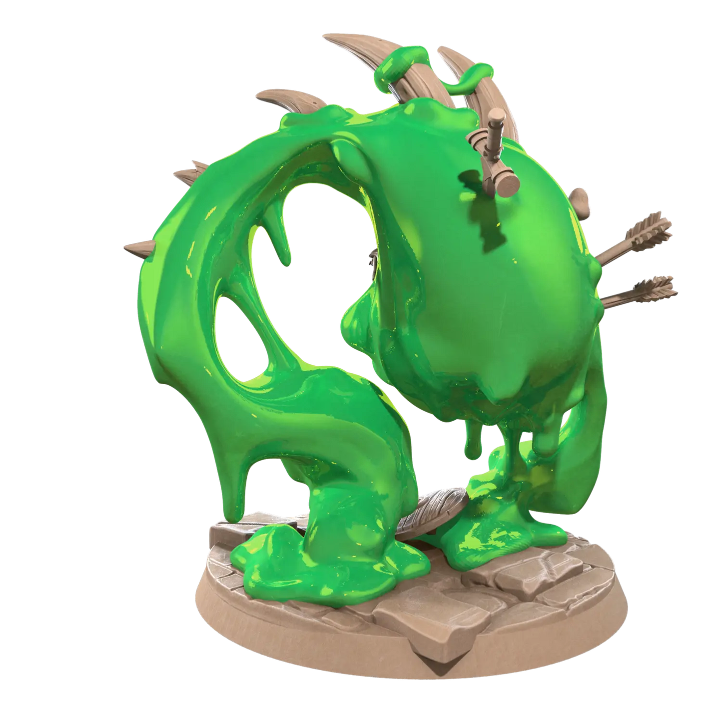 DnD Elementals - Miniature - Monsters Geloslime, Elemental of Slime  Elementals - Miniature - Monsters sold by DoubleHitShop