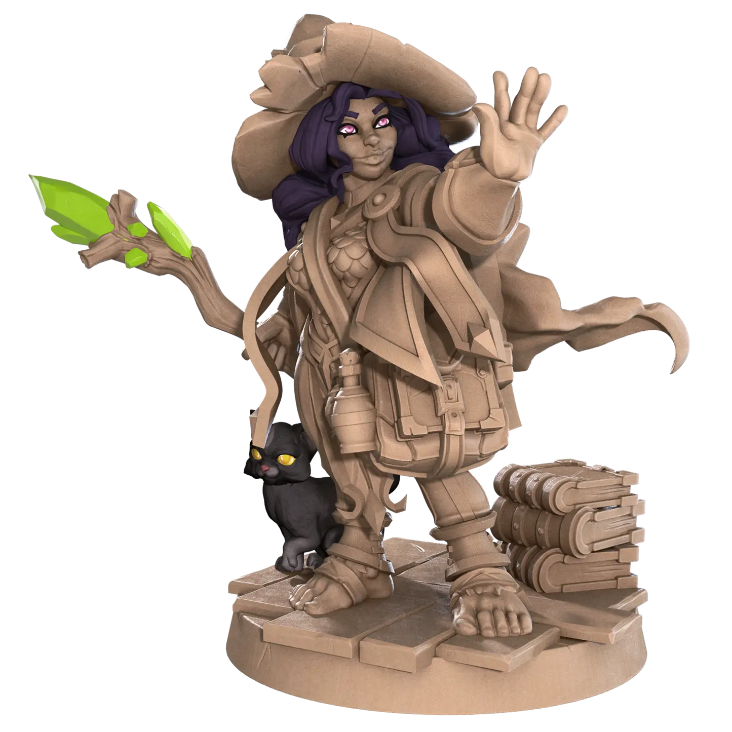 DnD Druid - Halflings - Miniature - Priest - Sorcerer - Wizard Hazel  Druid - Halflings - Miniature - Priest - Sorcerer - Wizard sold by DoubleHitShop