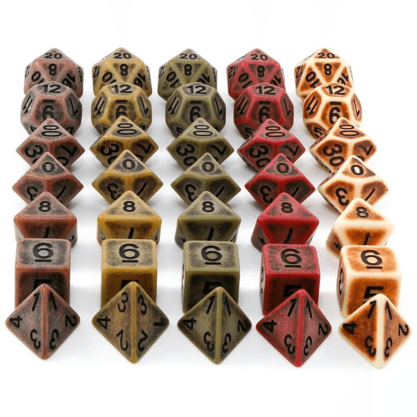 DnD Acrylic - Dice Set Ancient  Acrylic - Dice Set sold by DoubleHitShop