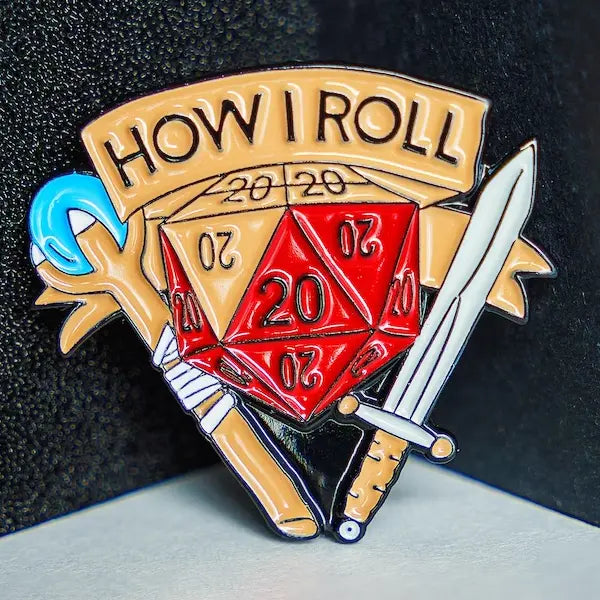 Pins Pin Pin "How I Roll" by Double Hit Shop