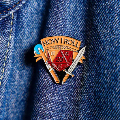 Pins Pin Pin "How I Roll" by Double Hit Shop