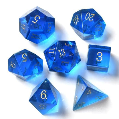 DnD Dice Set - Gemstone - Glass Glass Set  Dice Set - Gemstone - Glass sold by DoubleHitShop