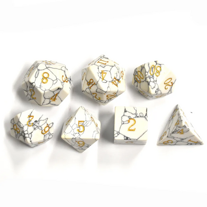 DnD Dice Set - Gemstone Turquoise  Dice Set - Gemstone sold by DoubleHitShop
