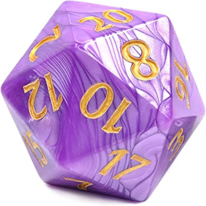 DnD Acrylic Titan Pearl D20  Acrylic sold by DoubleHitShop