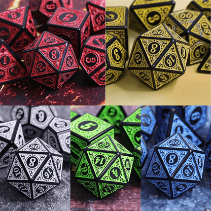 DnD Acrylic - Dice Set Magic Flame  Acrylic - Dice Set sold by DoubleHitShop