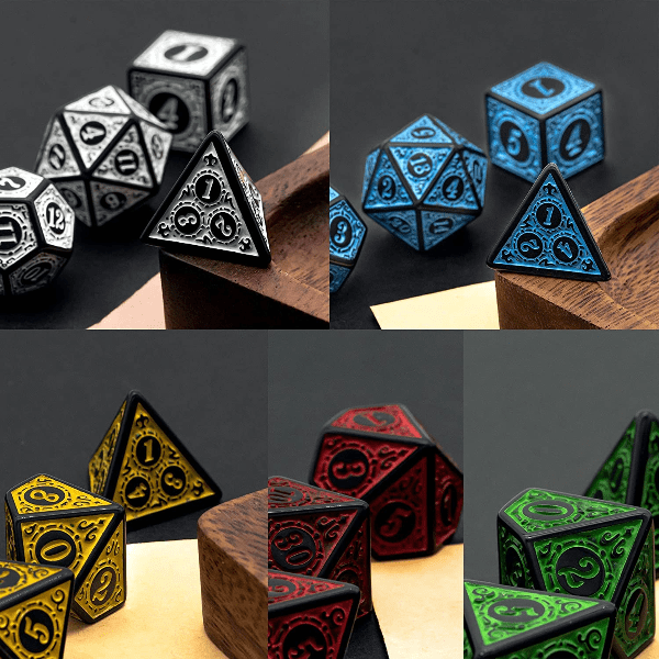 DnD Acrylic - Dice Set Magic Flame  Acrylic - Dice Set sold by DoubleHitShop