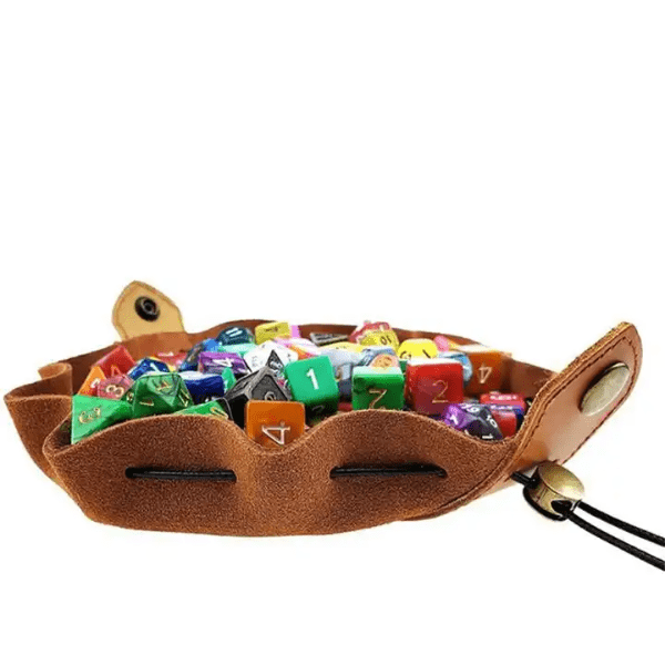 DnD Dice Holder - Dice Tray Leather Dice Bag  Dice Holder - Dice Tray sold by DoubleHitShop