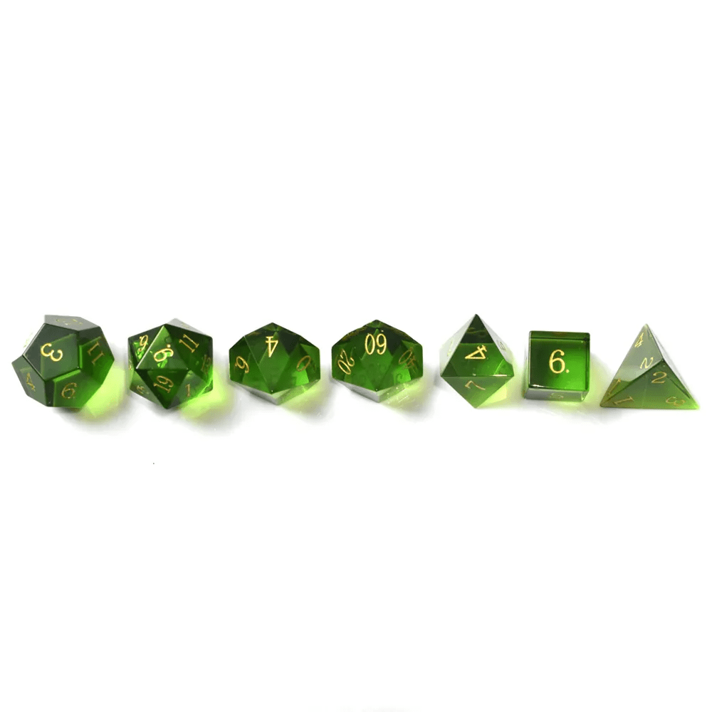 DnD Dice Set - Gemstone - Glass Glass Set  Dice Set - Gemstone - Glass sold by DoubleHitShop