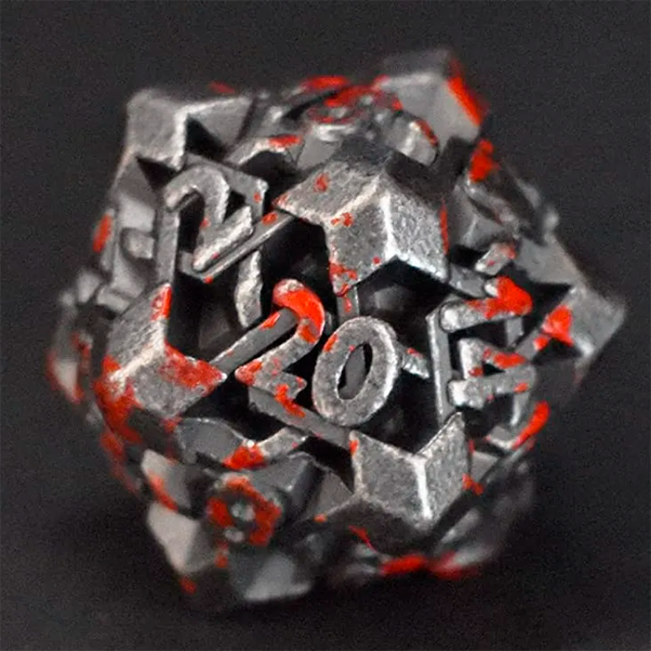 DnD Dice Set - Metal Rubik's Сube  Dice Set - Metal sold by DoubleHitShop