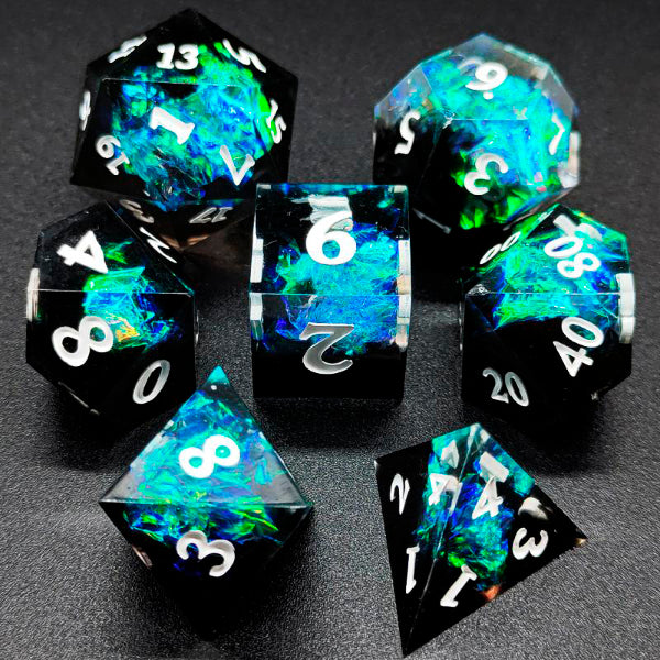 DnD Dice Set - Resin Space Nebula  Dice Set - Resin sold by DoubleHitShop