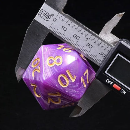 DnD Acrylic Titan Pearl D20  Acrylic sold by DoubleHitShop