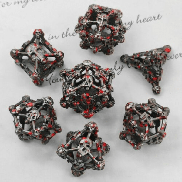 DnD Dice Set - Hollow Hollow Skull  Dice Set - Hollow sold by DoubleHitShop