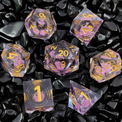 DnD Dice Set - Resin Quicksand  Dice Set - Resin sold by DoubleHitShop